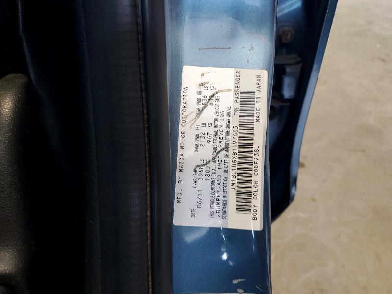 Aukcja sprzedaży 2011 Mazda 3, vin: JM1BL1UGXB1497665, numer aukcji: 51847316