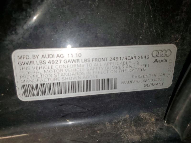 Продажа на аукционе авто 2011 Audi A4, vin: WAUFFAFL4BN034221, номер лота: 54021676