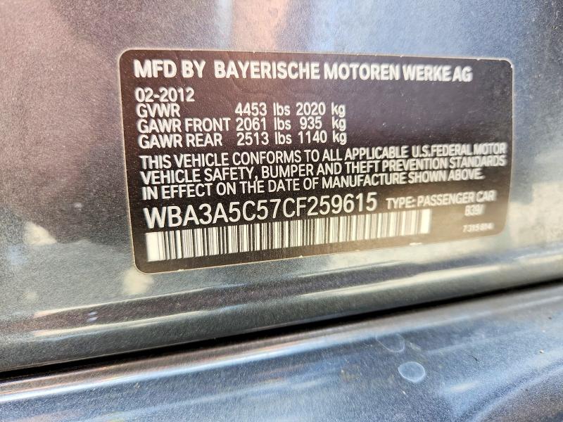 Продажа на аукционе авто 2012 Bmw 328, vin: WBA3A5C57CF259615, номер лота: 53234036