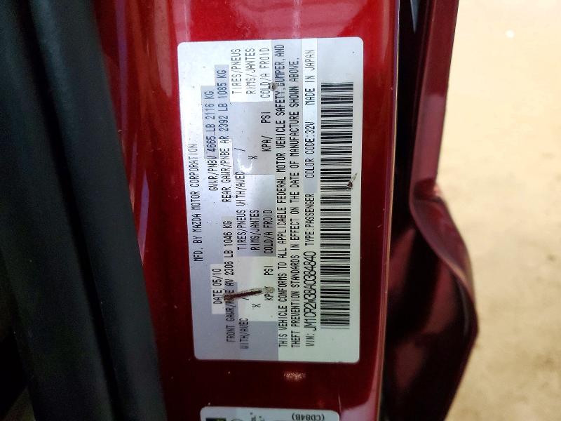 Aukcja sprzedaży 2010 Mazda 5, vin: JM1CR2W38A0384840, numer aukcji: 52659186