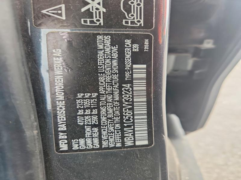 Продаж на аукціоні авто 2015 Bmw X1, vin: WBAVL1C56FVY39234, номер лоту: 55214696