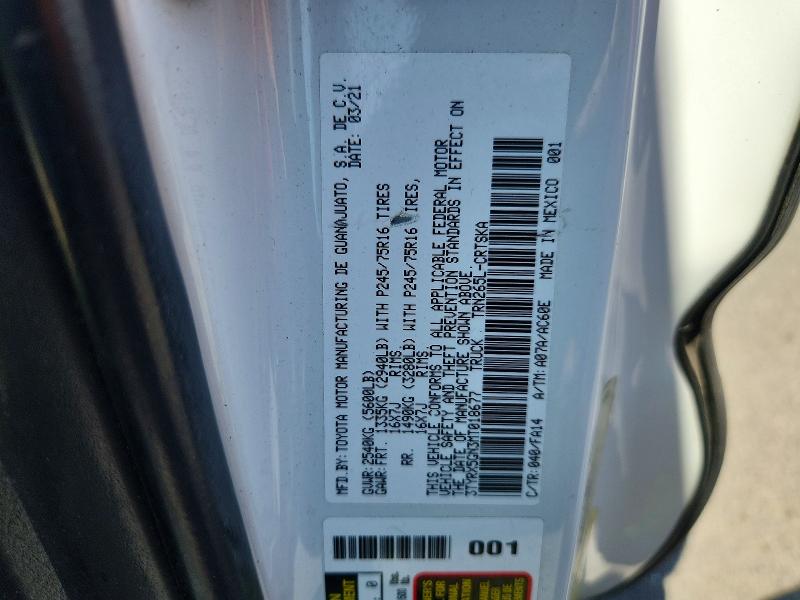 Aukcja sprzedaży 2021 Toyota Tacoma, vin: 3TYRX5GN3MT018677, numer aukcji: 51586806