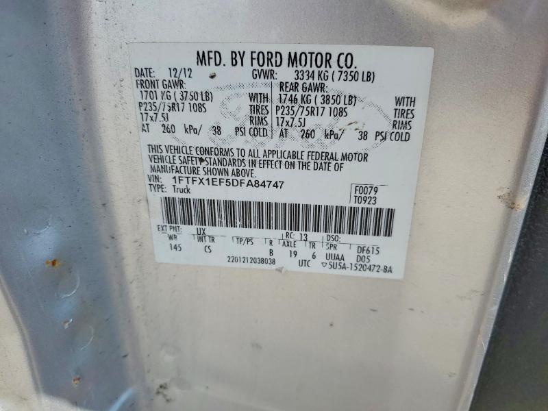 Aukcja sprzedaży 2013 Ford F150, vin: 1FTFX1EF5DFA84747, numer aukcji: 54009536