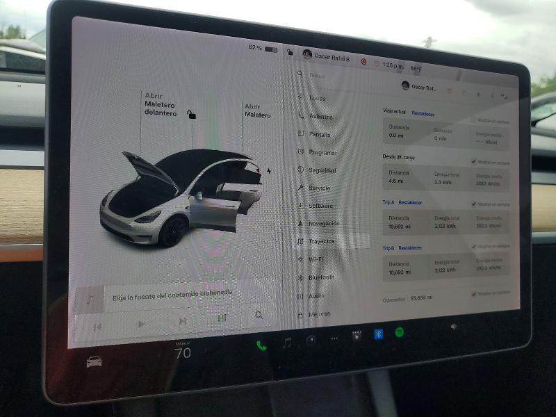 52705136 :رقم المزاد ، 5YJYGAEE0MF232081 vin ، 2021 Tesla Model Y مزاد بيع