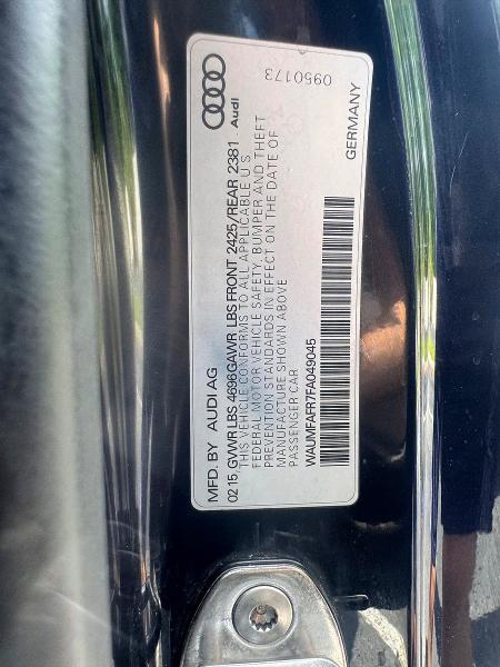 Aukcja sprzedaży 2015 Audi A5, vin: WAUMFAFR7FA049045, numer aukcji: 55113116