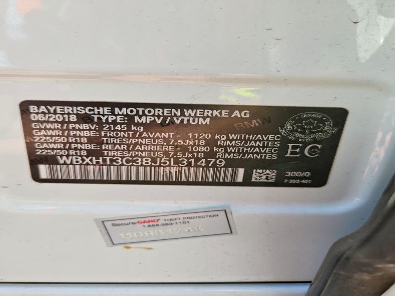 Продаж на аукціоні авто 2018 Bmw X1, vin: WBXHT3C38J5L31479, номер лоту: 51615326