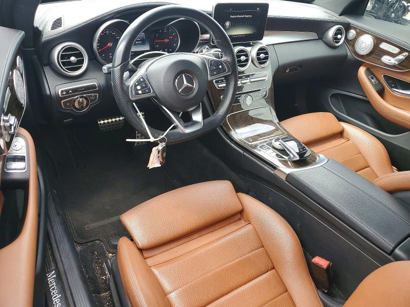 52424996 :رقم المزاد ، WDDWJ4KB5HF417481 vin ، 2017 Mercedes-benz C مزاد بيع