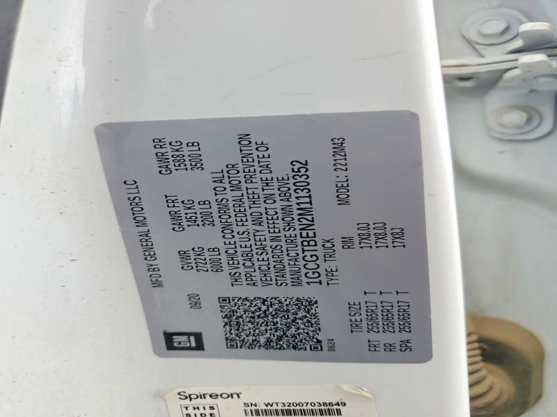 Продаж на аукціоні авто 2021 Chevrolet Colorado, vin: 1GCGTBEN2M1130352, номер лоту: 55337726