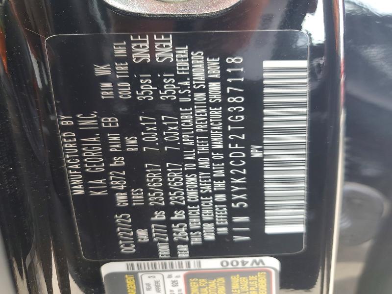 Aukcja sprzedaży 2026 Kia Sportage, vin: 5XYK2CDF2TG387118, numer aukcji: 54559196