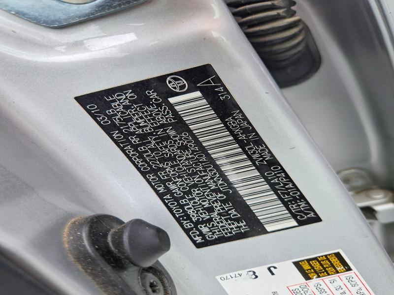 55005036 :رقم المزاد ، JTDKN3DU1A0149026 vin ، 2010 Toyota Prius مزاد بيع