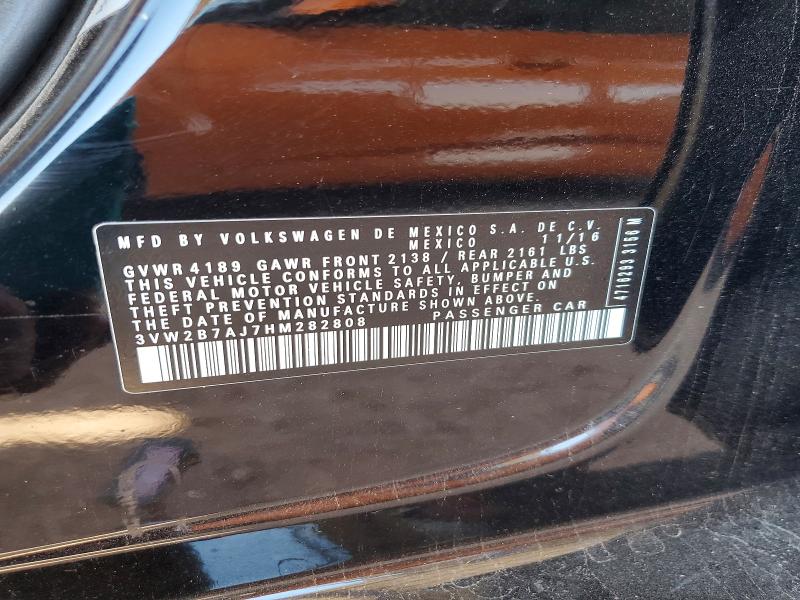 Продаж на аукціоні авто 2017 Volkswagen Jetta, vin: 3VW2B7AJ7HM282808, номер лоту: 52938206