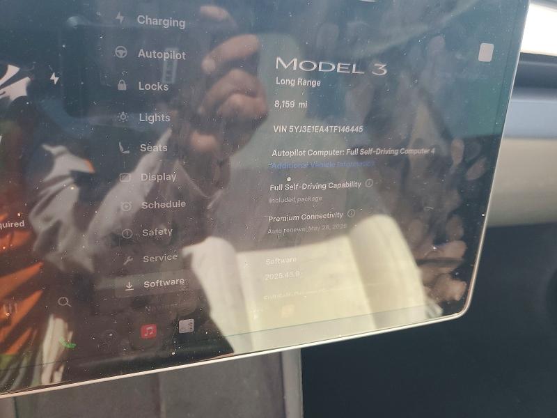 54189506 :رقم المزاد ، 5YJ3E1EA4TF146445 vin ، 2026 Tesla Model 3 مزاد بيع