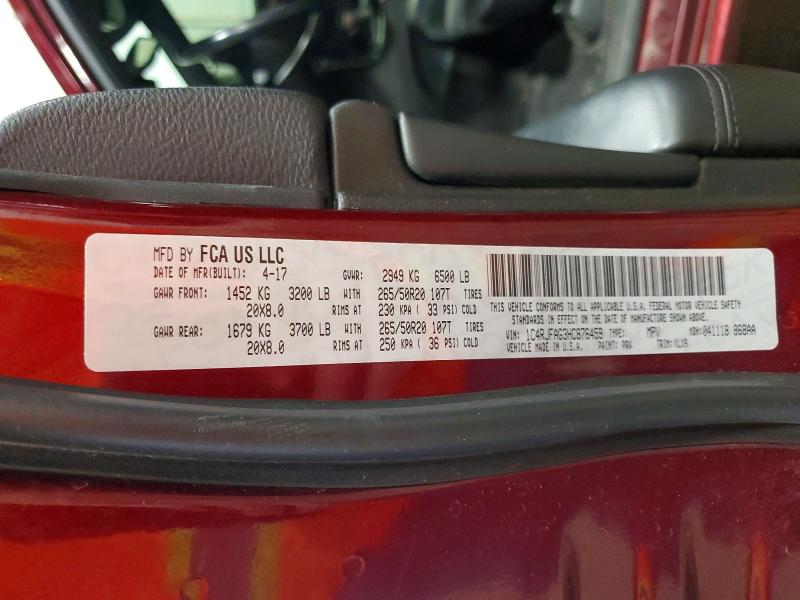 Aukcja sprzedaży 2017 Jeep Grand Cherokee, vin: 1C4RJFAG3HC876459, numer aukcji: 53361376