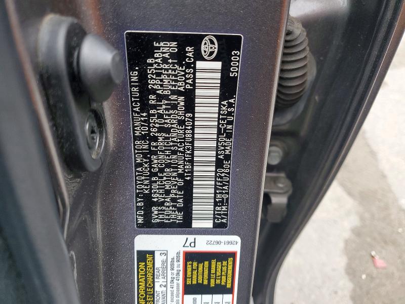 Aukcja sprzedaży 2015 Toyota Camry, vin: 4T1BF1FK3FU884079, numer aukcji: 52501166