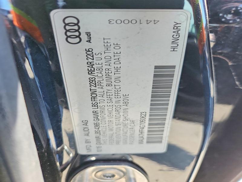 Продажа на аукционе авто 2016 Audi A3, vin: WAUA7HFF4G1050623, номер лота: 51749606