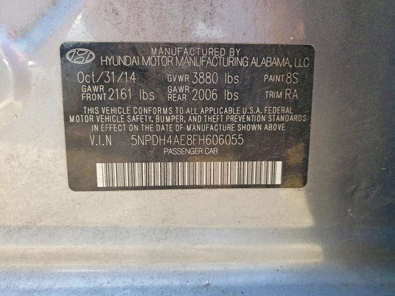 Продажа на аукционе авто 2015 Hyundai Elantra, vin: 5NPDH4AE8FH606055, номер лота: 55069436