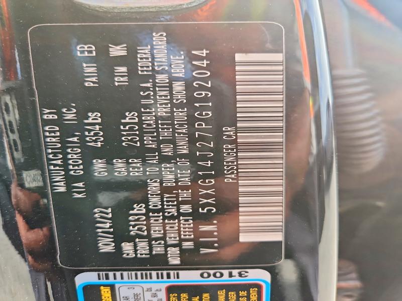 Aukcja sprzedaży 2023 Kia K5, vin: 5XXG14J27PG192044, numer aukcji: 52394566
