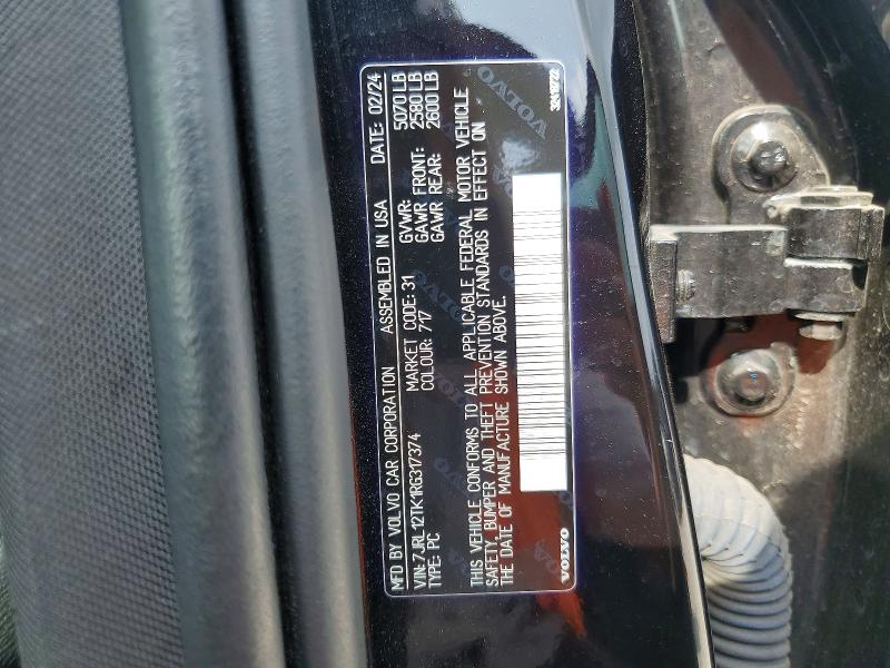 Продаж на аукціоні авто 2024 Volvo S60, vin: 7JRL12TK1RG317374, номер лоту: 52469246