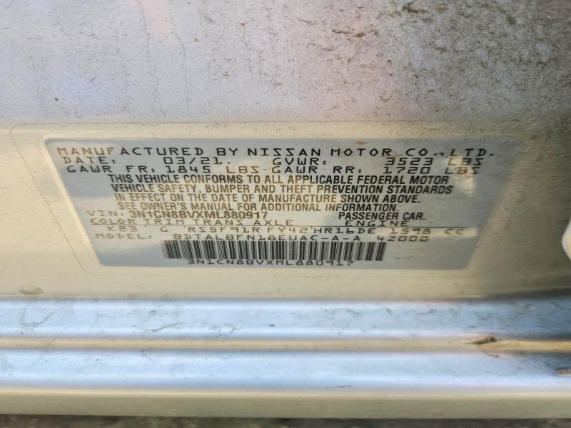 Продаж на аукціоні авто 2021 Nissan Versa, vin: 3N1CN8BVXML880917, номер лоту: 53052786
