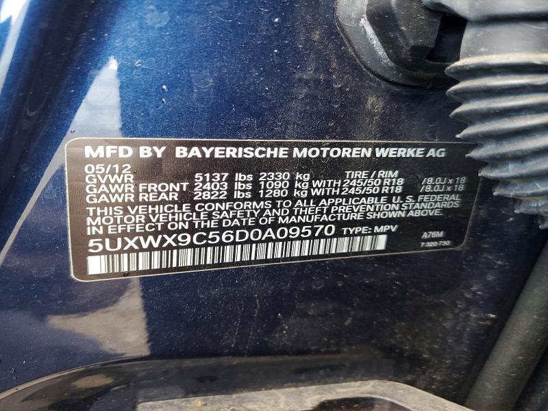 Продаж на аукціоні авто 2013 Bmw X3, vin: 5UXWX9C56D0A09570, номер лоту: 54473816