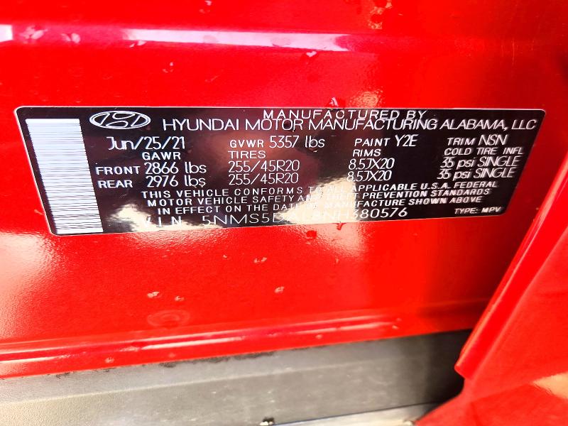 Продаж на аукціоні авто 2022 Hyundai Santa Fe, vin: 5NMS5DAL8NH380576, номер лоту: 53072656