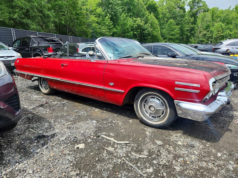 1963 Chevrolet Impala მანქანა იყიდება აუქციონზე, vin: 31867B183982, აუქციონის ნომერი: 53693616