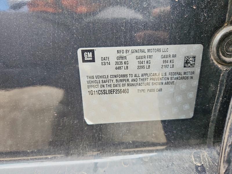 54166166 :رقم المزاد ، 1G11C5SL0EF256460 vin ، 2014 Chevrolet Malibu مزاد بيع