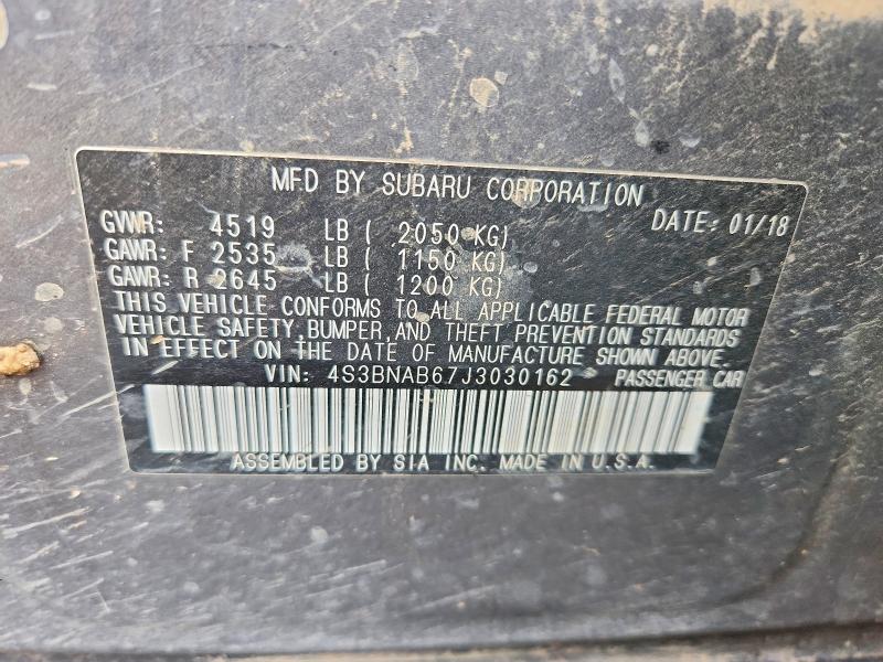 Продаж на аукціоні авто 2018 Subaru Legacy, vin: 4S3BNAB67J3030162, номер лоту: 52088576