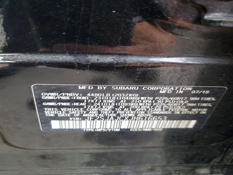 Aukcja sprzedaży 2018 Subaru Forester, vin: JF2SJAJCXJH616653, numer aukcji: 53417056