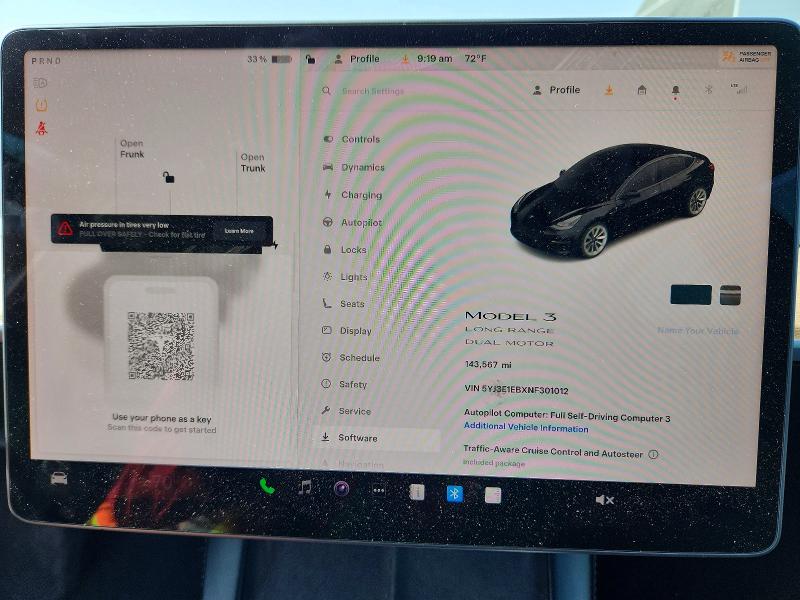Aukcja sprzedaży 2022 Tesla Model 3, vin: 5YJ3E1EBXNF301012, numer aukcji: 54452936