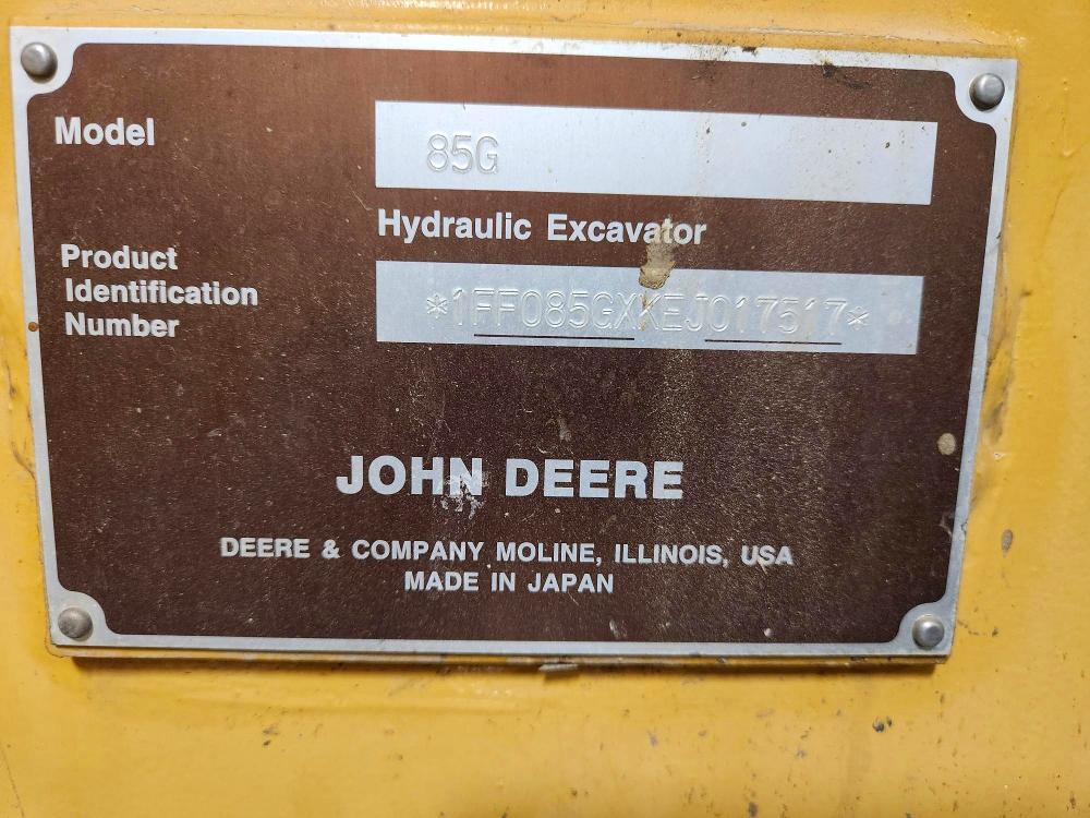 Продажа на аукционе авто 2014 John Deere 85g, vin: 1FF085GXKEJ018517, номер лота: 55270546