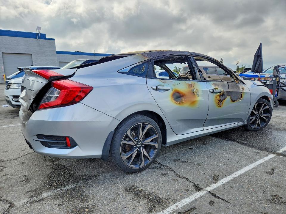 2019 Honda Civic მანქანა იყიდება აუქციონზე, vin: 2HGFC2F87KH593057, აუქციონის ნომერი: 52540926