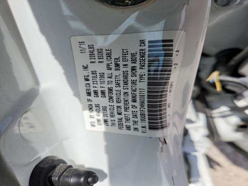 53275016 :رقم المزاد ، 19UUB1F34HA006717 vin ، 2017 Acura Tlx مزاد بيع