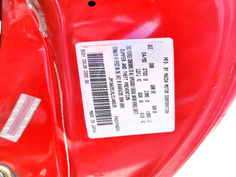 Auction sale of the 1990 Mazda Mx-5 Miata, vin: JM1NA351XL0148635, lot number: 55370876