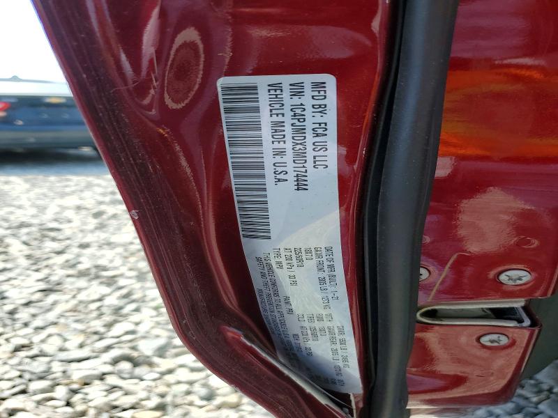 Продажа на аукционе авто 2021 Jeep Cherokee, vin: 1C4PJMDX3MD174444, номер лота: 52913296