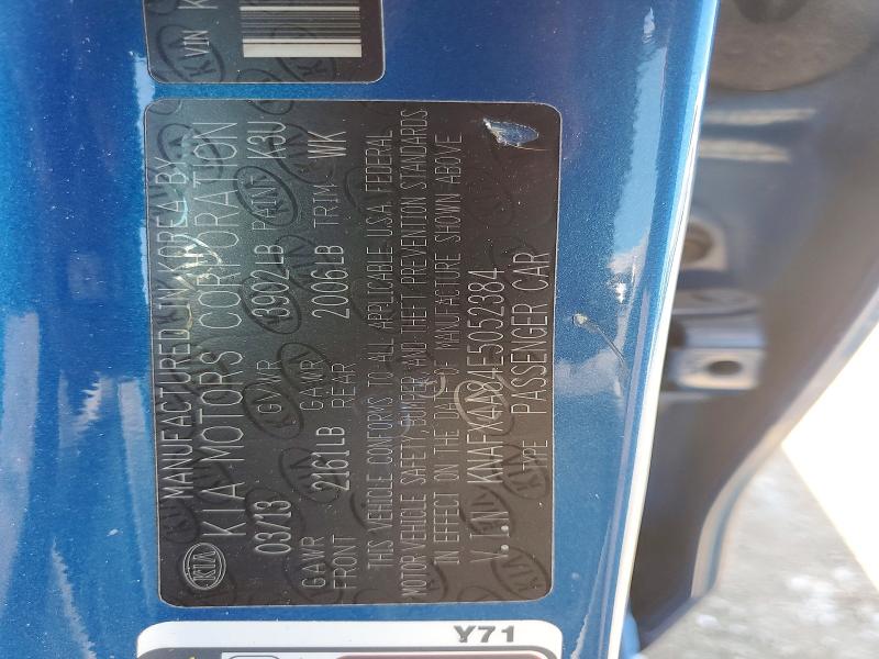 2014 Kia Forte მანქანა იყიდება აუქციონზე, vin: KNAFX4A84E5052384, აუქციონის ნომერი: 53618116