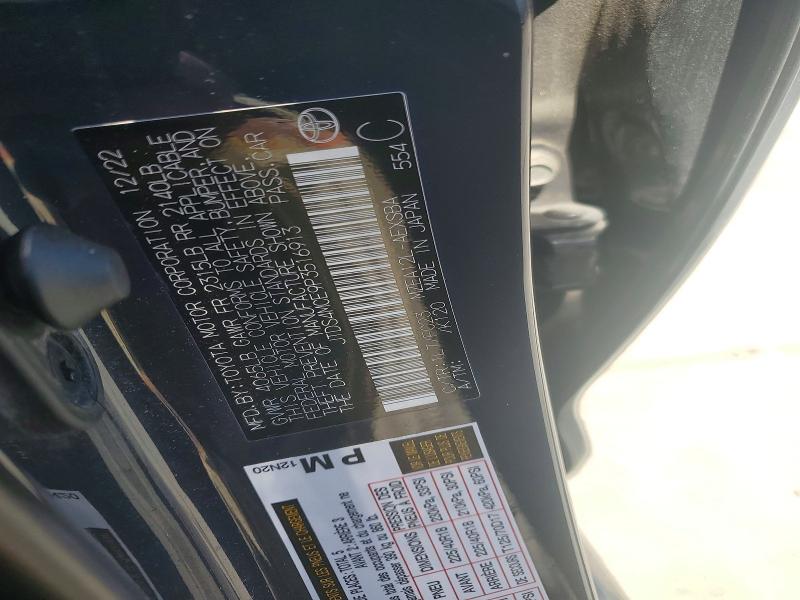 53504346 :رقم المزاد ، JTDS4MCE9P3516913 vin ، 2023 Toyota Corolla مزاد بيع