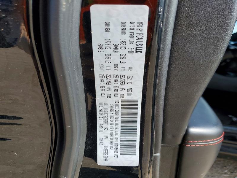 53114926 :رقم المزاد ، 1C4SDJCT6JC371091 vin ، 2018 Dodge Durango مزاد بيع