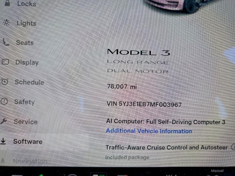 Aukcja sprzedaży 2021 Tesla Model 3, vin: 5YJ3E1EB7MF003967, numer aukcji: 54132126