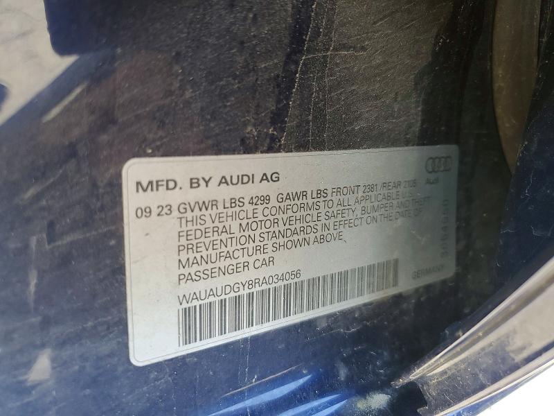 Продаж на аукціоні авто 2024 Audi A3, vin: WAUAUDGY8RA034056, номер лоту: 52320406