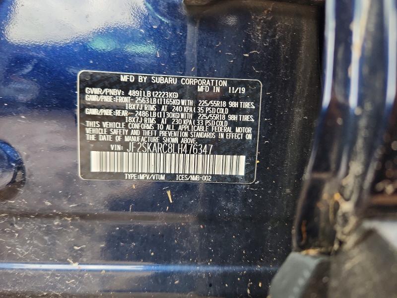 Продажа на аукционе авто 2020 Subaru Forester, vin: JF2SKARC8LH476347, номер лота: 51717566