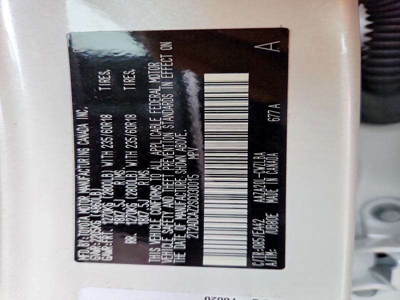 Aukcja sprzedaży 2025 Lexus Nx 250, vin: 2T2ADCAZ2SC030015, numer aukcji: 53320946