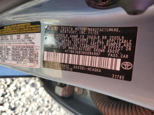 Продаж на аукціоні авто 2006 Toyota Avalon, vin: 4T1BK36B36U094997, номер лоту: 52160796