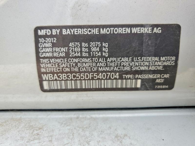 Продажа на аукционе авто 2013 Bmw 328, vin: WBA3B3C55DF540704, номер лота: 52237396