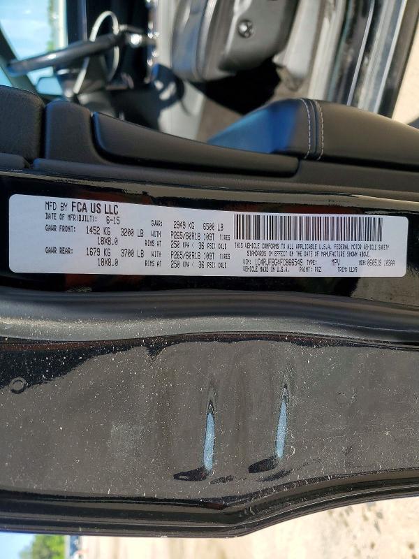 Продаж на аукціоні авто 2015 Jeep Grand Cherokee, vin: 1C4RJFBG4FC866549, номер лоту: 41626306