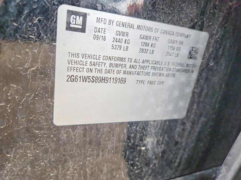 52099596 :رقم المزاد ، 2G61W5S89H9119169 vin ، 2017 Cadillac Xts مزاد بيع