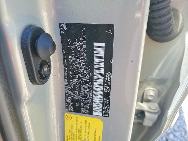 2007 Lexus Rx მანქანა იყიდება აუქციონზე, vin: 2T2GK31U47C014717, აუქციონის ნომერი: 53263026
