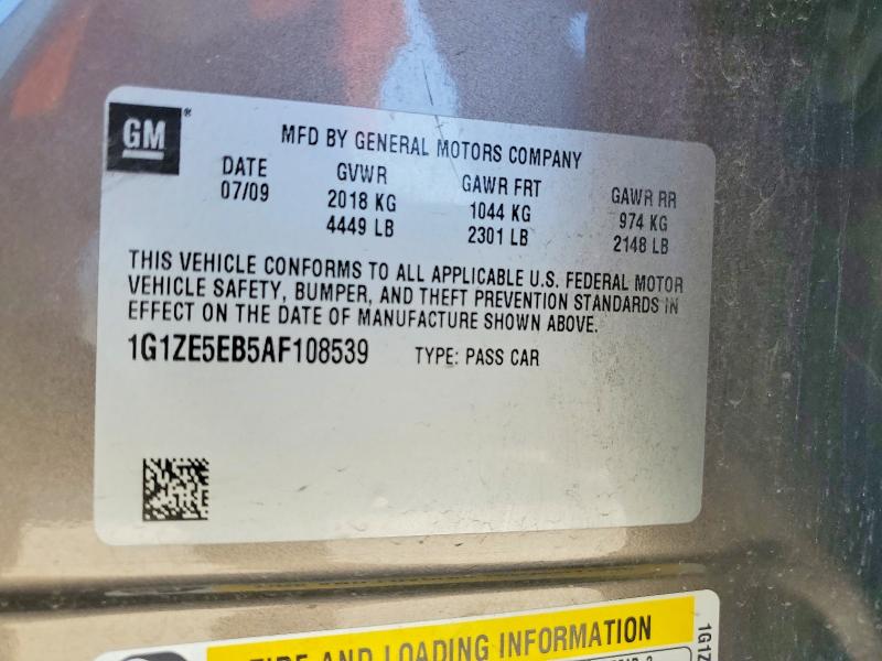 2010 Chevrolet Malibu მანქანა იყიდება აუქციონზე, vin: 1G1ZE5EB5AF108539, აუქციონის ნომერი: 52933826