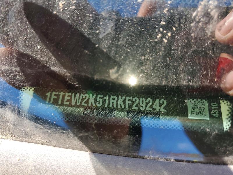 Продажа на аукционе авто 2024 Ford F150, vin: 1FTEW2K51RKF29242, номер лота: 51594026