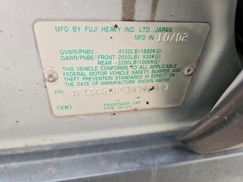 Продаж на аукціоні авто 2003 Subaru Forester, vin: JF1SG63693H746997, номер лоту: 53318846